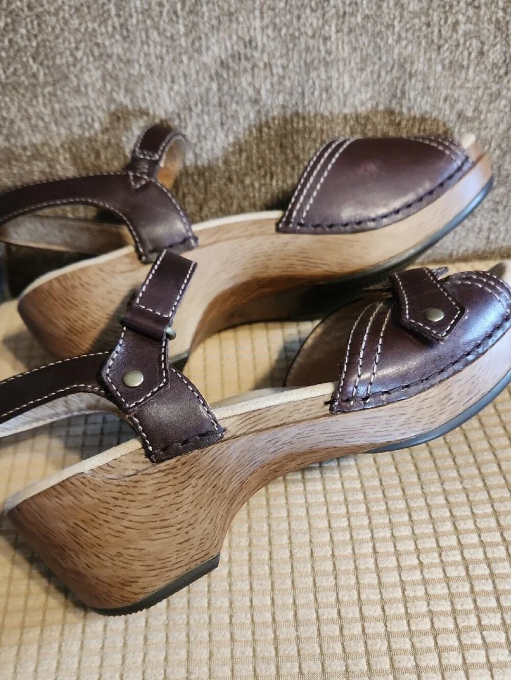 Comfort Leisure Women's DANSKO Brown Leather Slingback Sandals SIZE 37 - Picture 4 of 7